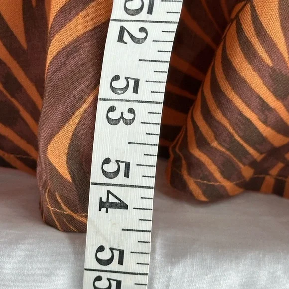 MINKPINK Women's Medium Finley Maxi Halter Dress Orange Brown Floral 55” Long - Picture 8 of 15